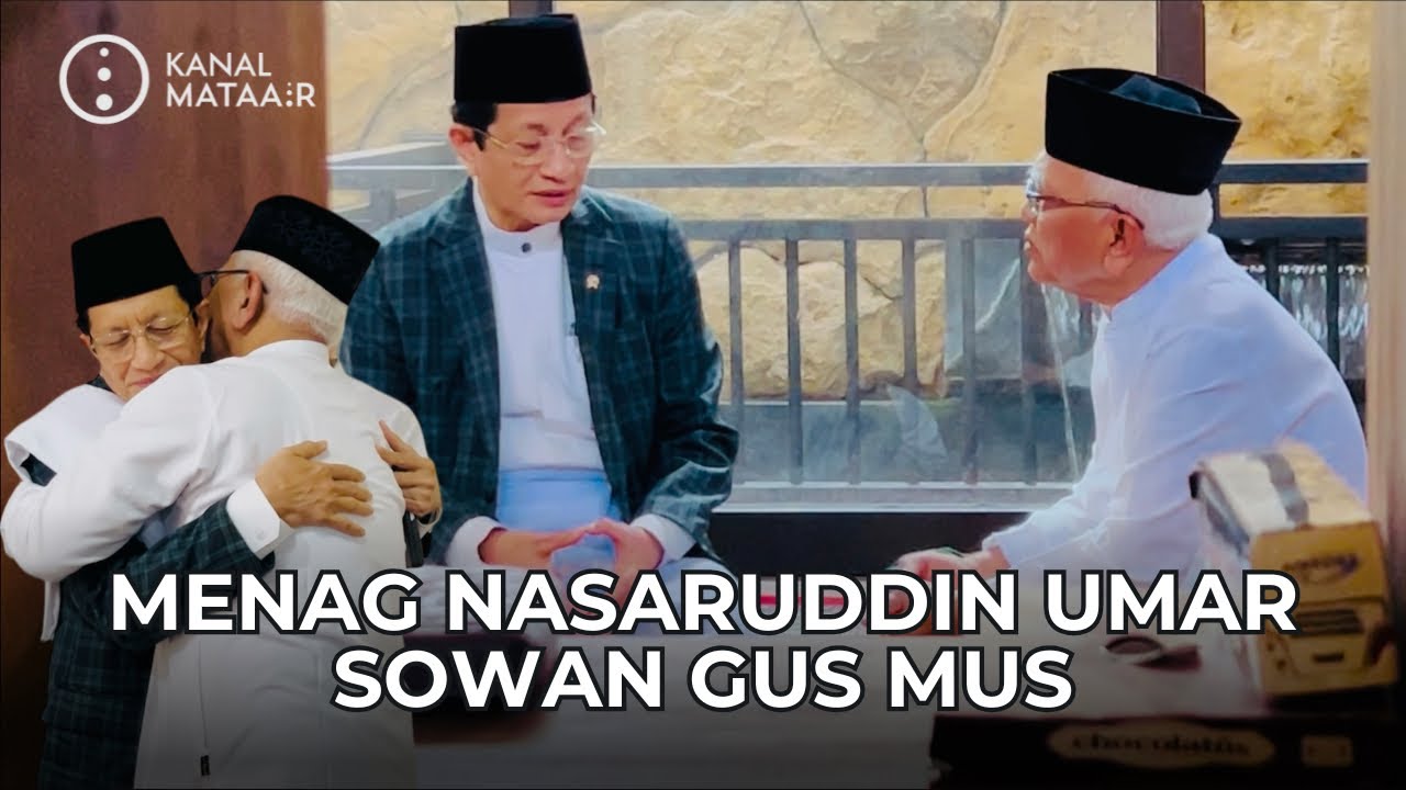 Menteri Agama Nasaruddin Umar Sowan Gus Mus | ​⁠@kanalmataair @KementerianAgamaPusat