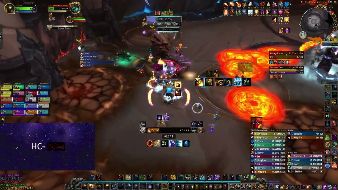 HC vs Mythic Kurog Grimtotem (Fire Mage PoV)