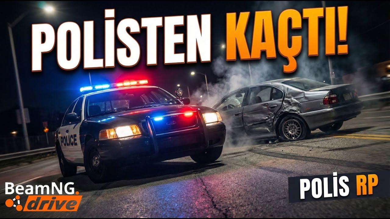 Rutin Kontrol Kaçışa Döndü | BeamNG.drive Polis Roleplay🚨 [G29+Shifter]