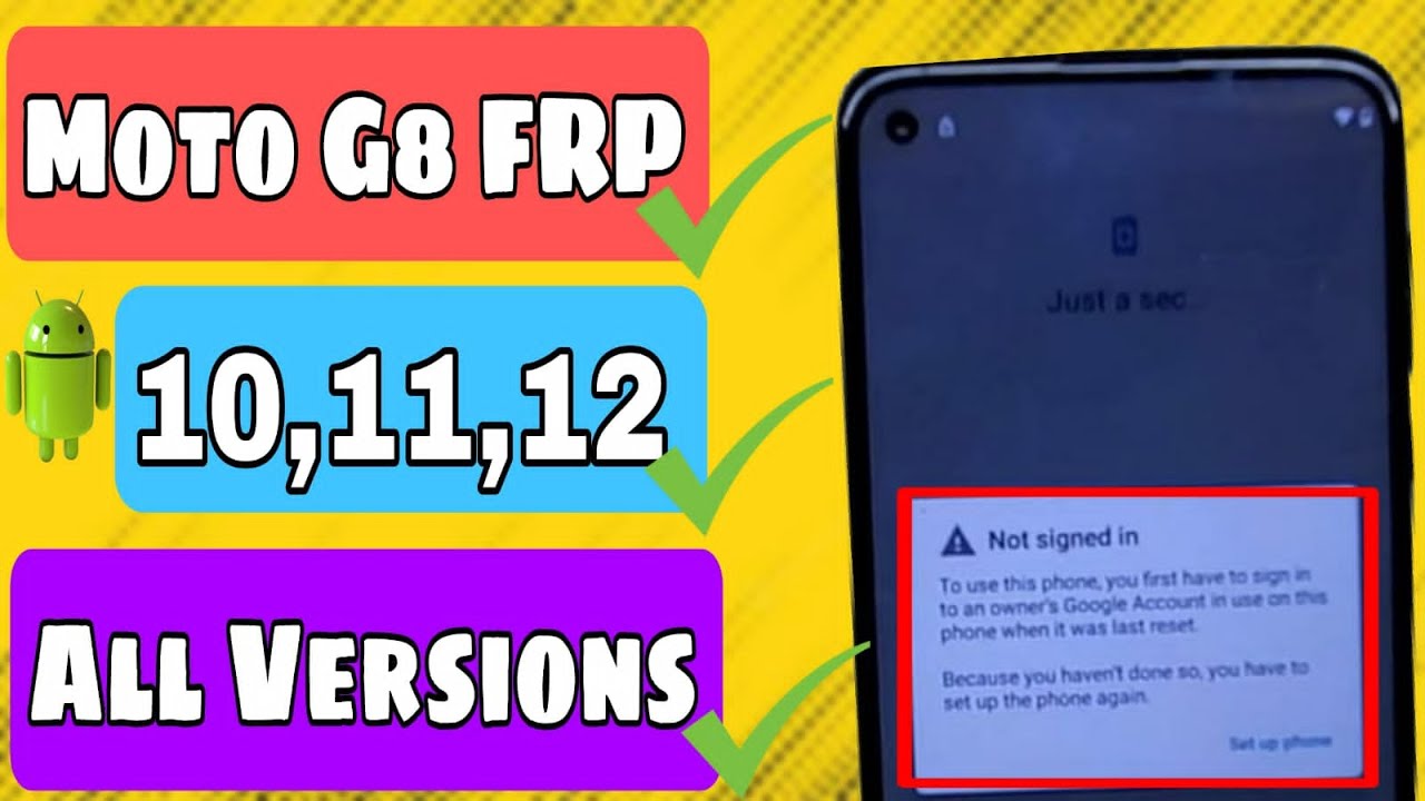Moto G8 Power FRP Bypass 2022 |Google Account Remove Without Pc,Box| Xt-2045-1 #frp2022  #diy #moto