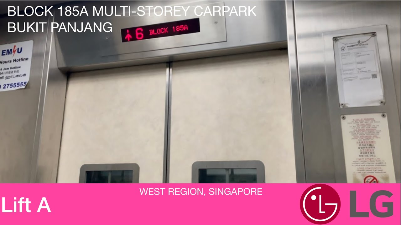 HDB Block 185A (MSCP) Bukit Panjang || LG Elevator 🚘