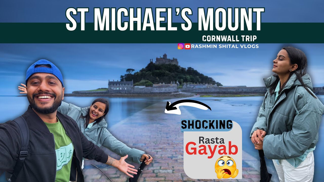 St Michael’s Mount | Cornwall Trip Road Trip  | Rasta Pani Me Chala Gaya🫣😱 | Hindi Vlog 