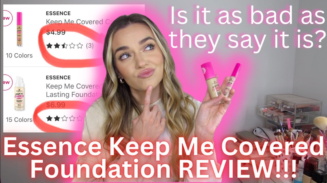 Essence Keep Me Covered Foundation REVIEW! DEMO! WEAR TEST!