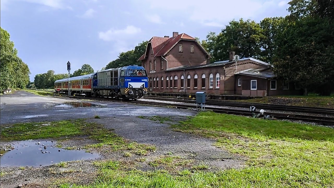 The first passenger service in 48 years for this station? Bentheimer Eisenbahn - Departure -