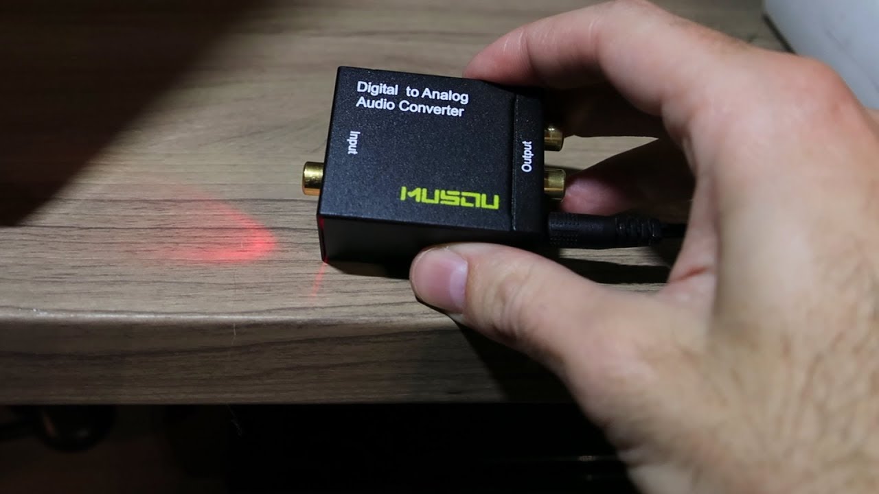 C&Oacute;MO REPRODUCIR AUDIO DIGITAL &Oacute;PTICO o COAXIAL del TELEVISOR en un EQUIPO ANAL&Oacute;GICO - CONVERSOR DAC