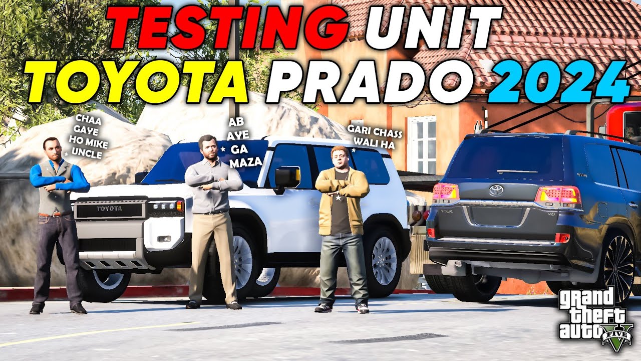 MICHAEL RECEIVED TESTING UNIT OF TOYOTA PRADO 2024 | GTA 5 | Real Life Mods #492 | URDU |