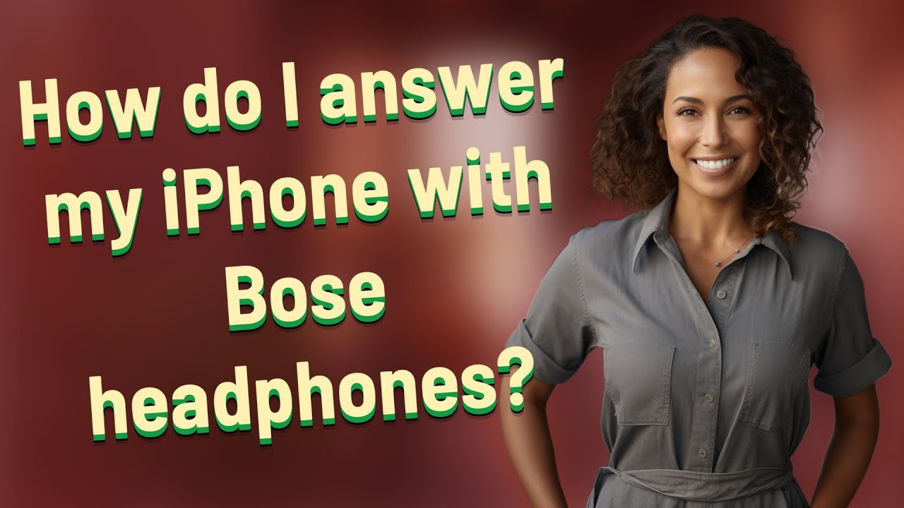 How do I answer my iPhone with Bose headphones?