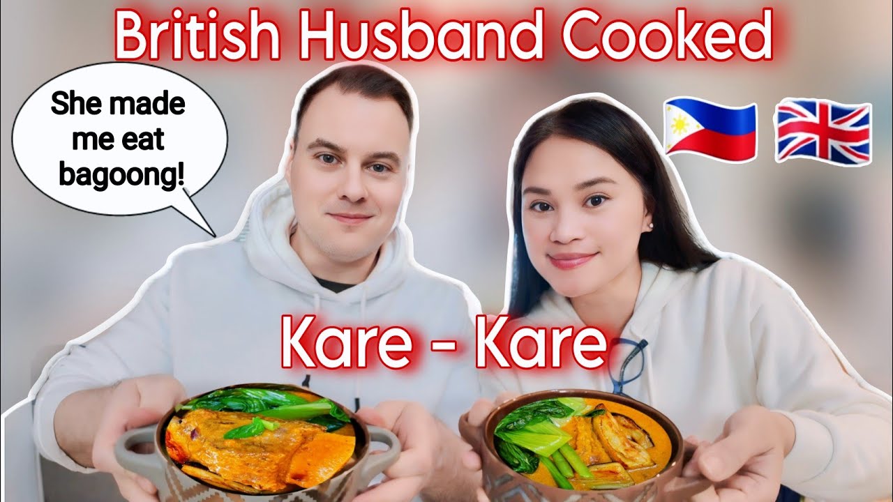 Foreigner Husband Cooks KARE KARE for the First Time | British Filipina Life in UK #filipino