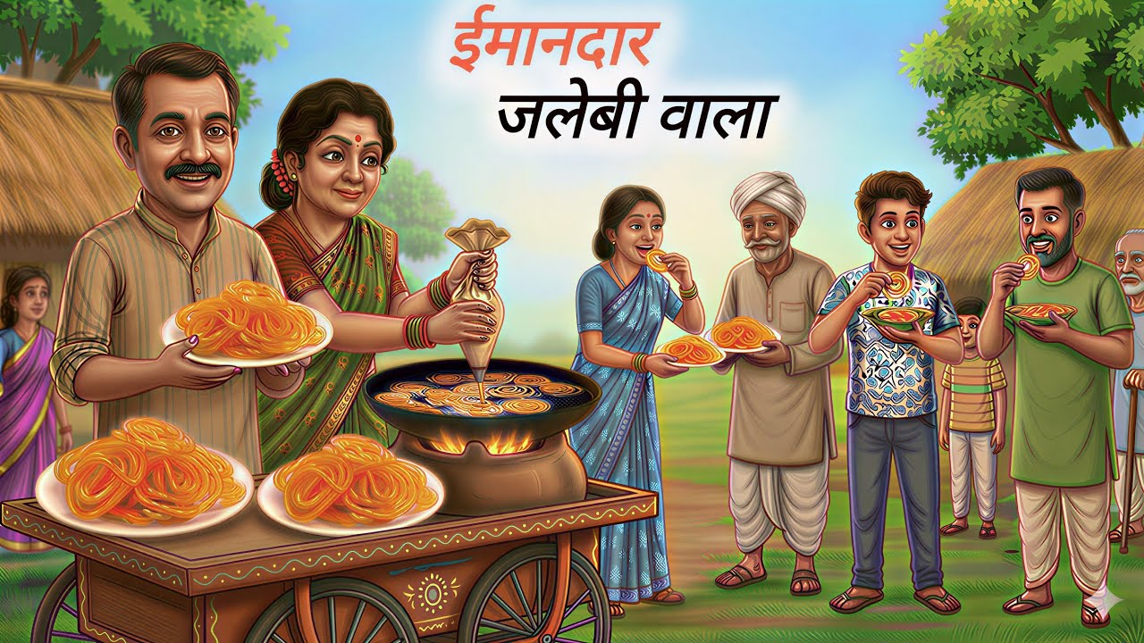 ईमानदार जलेबी वाला | Imaandar Jalebi Wala | Hindi Moral Story