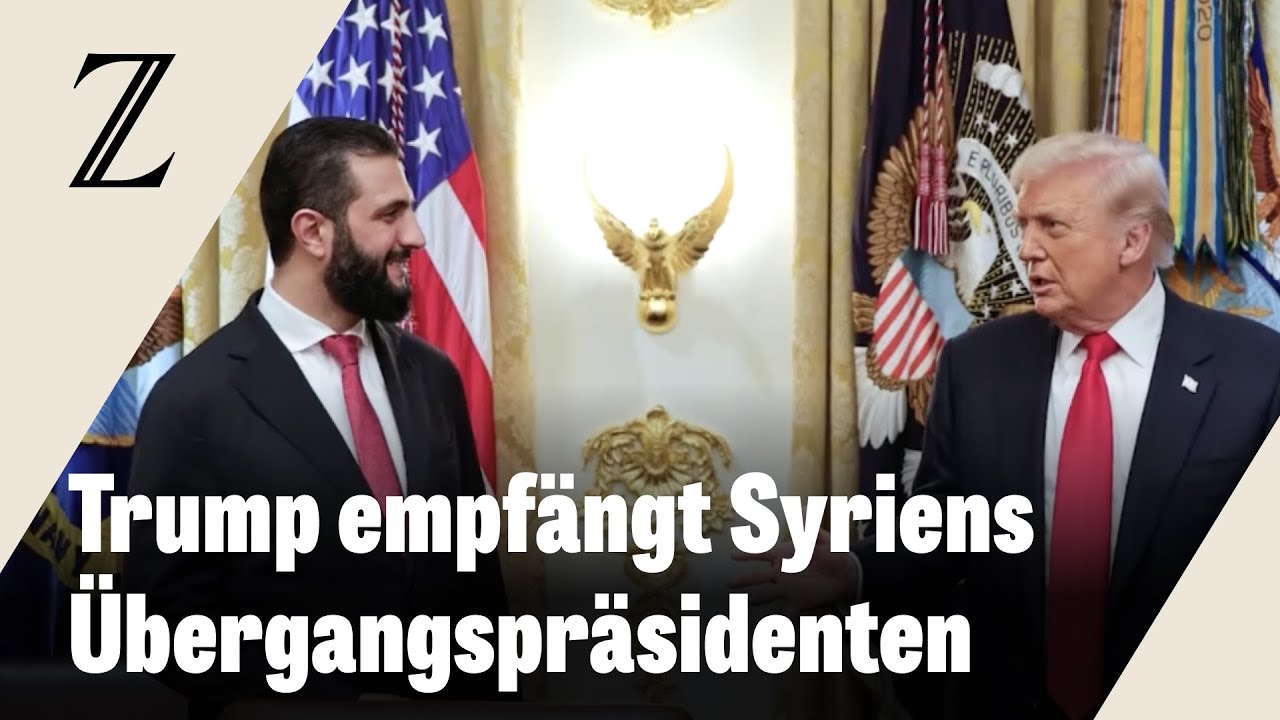 Trump lobt Syriens &Uuml;bergangspr&auml;sidenten bei Besuch in Washington, D. C.