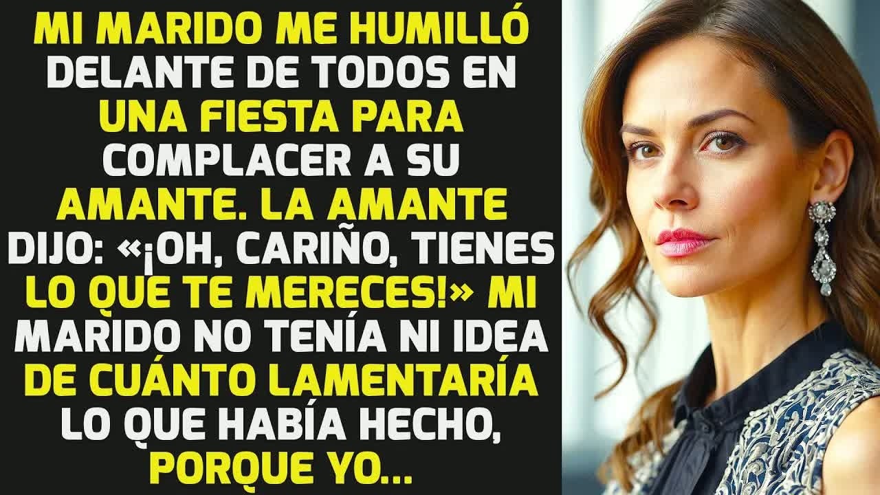 Mi Marido Me Humilló Delante De Todos En Una Fiesta Para Complacer A Su Amante Y.. HISTORIAS LA VIDA