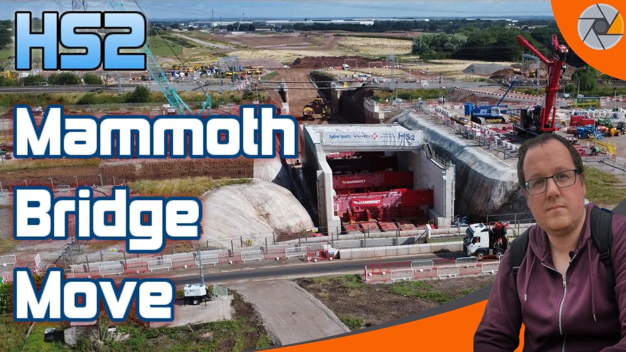 HS2 - UK's heaviest bridge drive | WCML, Lichfield