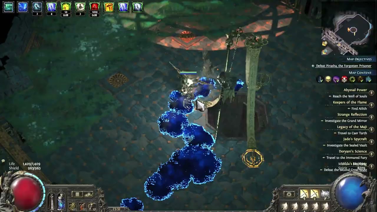 POE2 - T15 Boss Machine Gun Deadeye (10 bow shot per second)