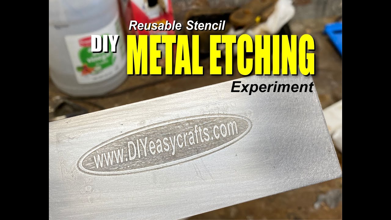 DIY Reusable Stencil Metal Etching Experiment from Ikonart