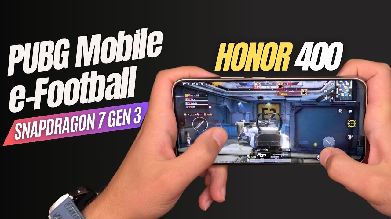 HONOR 400 PUBG Mobile ve e-Football 2024 Oyun Testi | Snapdragon 7 Gen 3