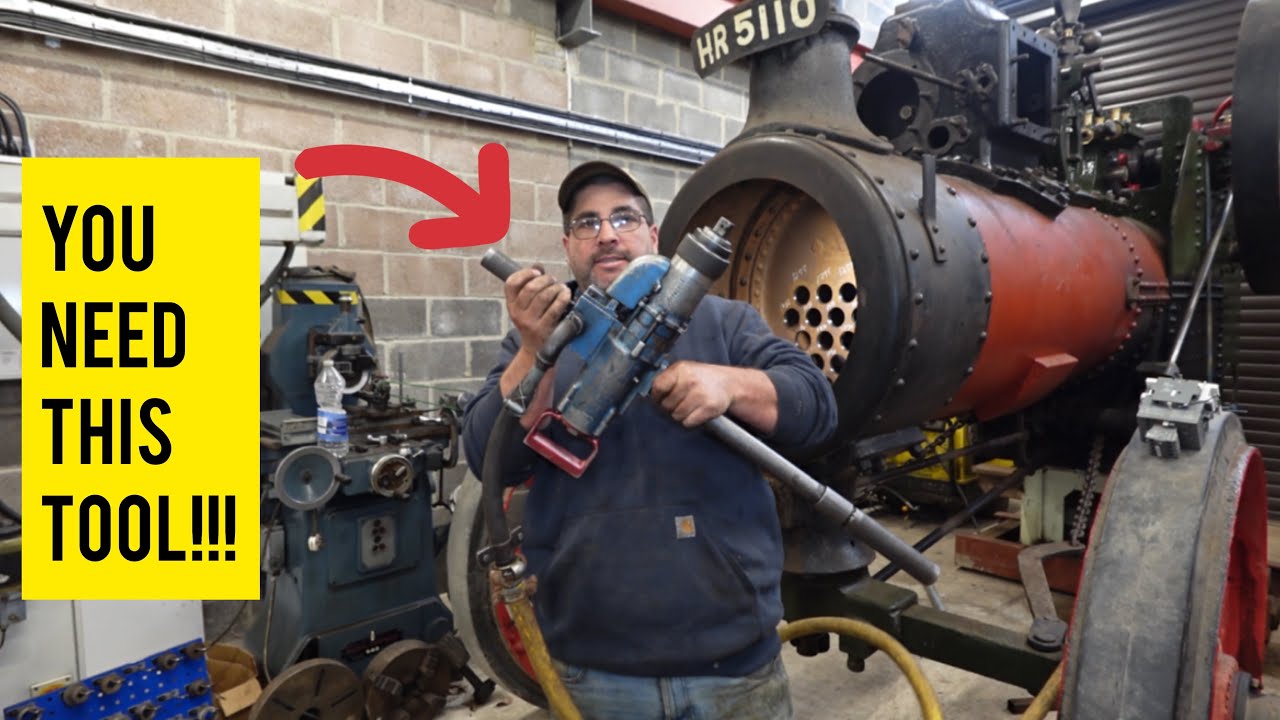 STEAM ENGINE BOILER REPAIR!! Fitting  and expanding the tubes!!