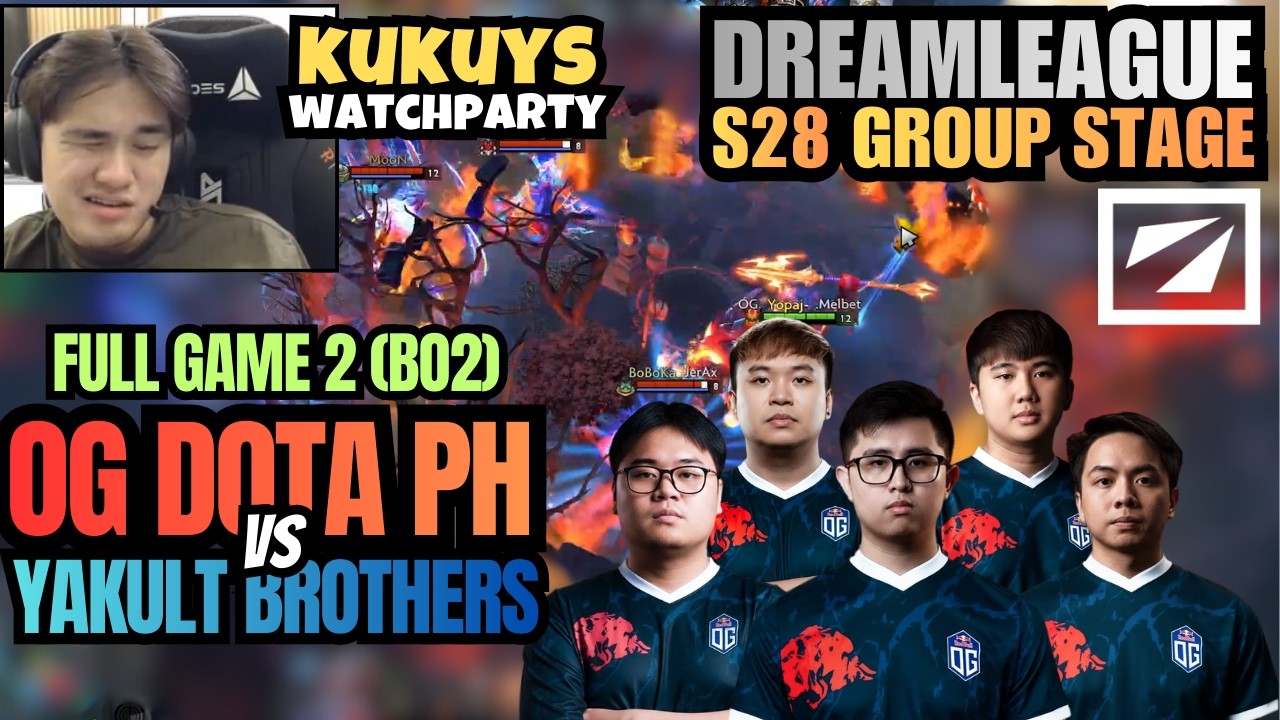 FULL GAME 2 | OG.PH vs YAKULT BROTHERS | KUKUYS WATCHPARTY | Dreamleague S28 Group stage