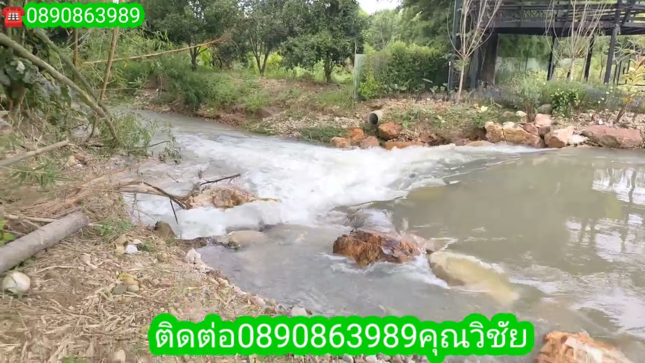 K331ขายที่ดินติดลำธารพร้อมสวนผลไม้เนื้อที่ 6 ไร่ 1 งานขายเหมา 6 ล้านบาทราคาต่อรองได้