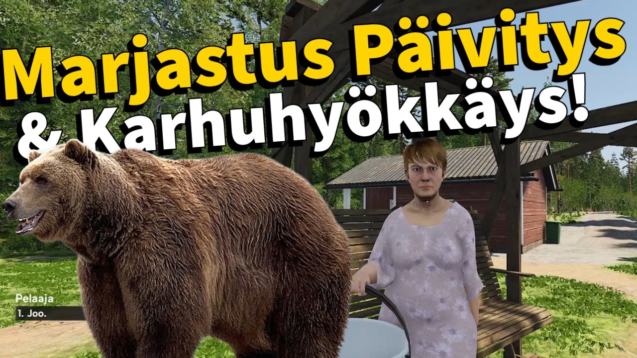 MARJASTUS P&Auml;IVITYS & KARHUN HY&Ouml;KK&Auml;YS! #130 | Finnish Cottage Simulator