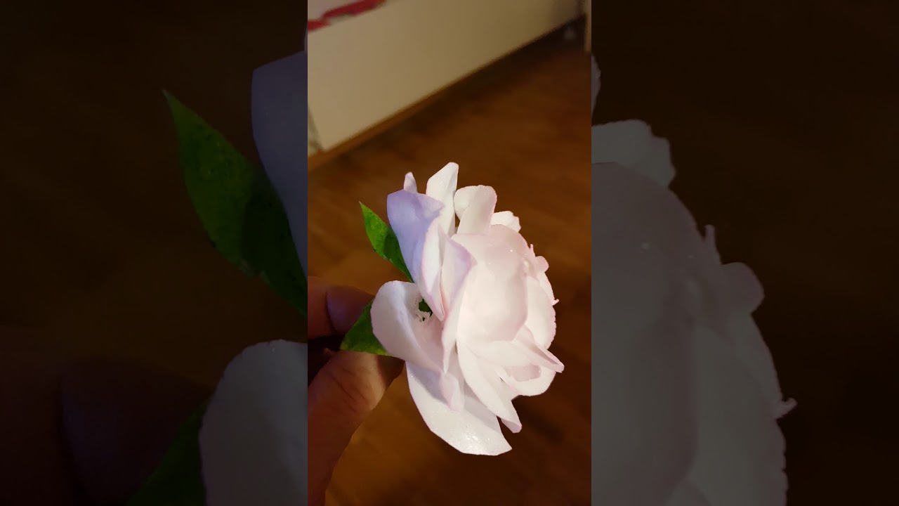 Я только учусь.Вафельная роза.