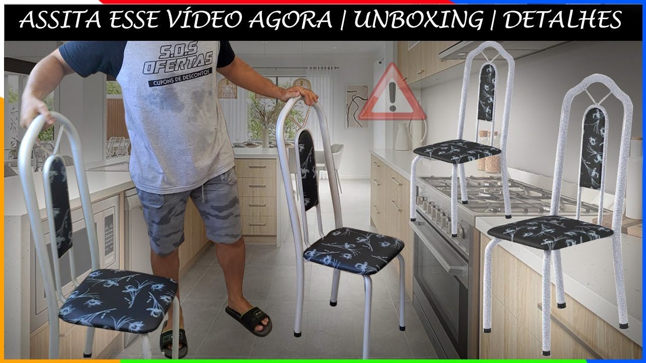 🔴Kit 4 Cadeiras Tubular Bianca Soma M&oacute;veis | N&atilde;o Compre Antes de Ver Esse V&iacute;deo | Todos os Detalhes