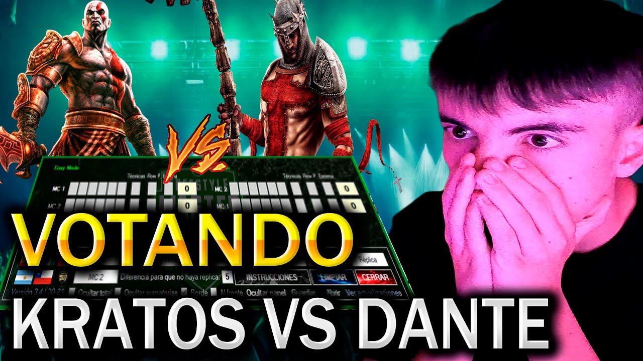 VOTANDO KRATOS VS DANTE (EPICAS BATALLAS DE RAP DEL FRIKISMO)