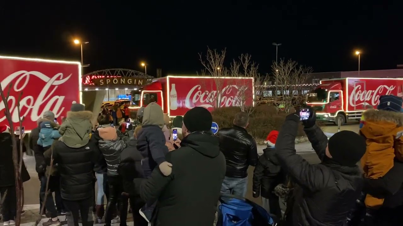 Coca Cola Christmas Convoy 2023 Reykjavik Iceland