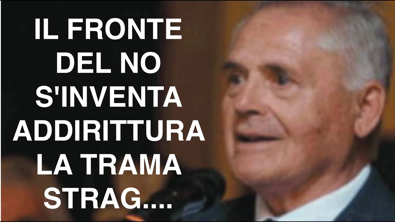 IL FRONTE DEL NO S'INVENTA ADDIRITTURA LA TRAMA STRAG....