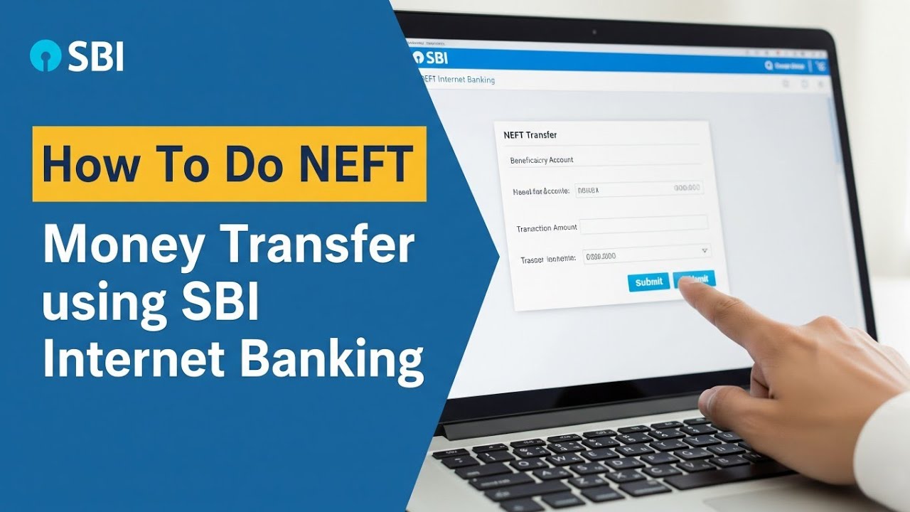 How To Do NEFT Money Transfer from SBI Account To Other Bank Account using SBI Net Banking