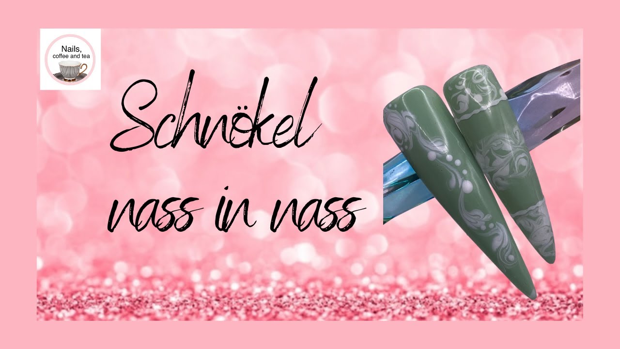 Nageldesign Anfänger /Vintage Schnörkel/Nass in Nass Technik
