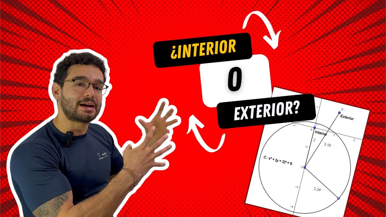 02 Punto exterior o interior a una circunferencia | Bachillerato Costa Rica Matemáticas 2024