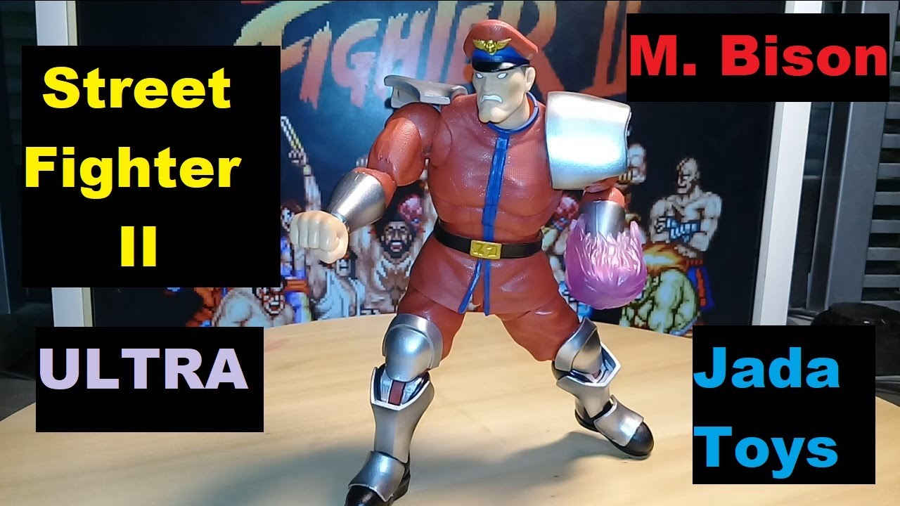 Обзор! Фигурка М. Бизона 2024 года из игры Ultra Street Fighter 2: The New Challengers от Jada Toys!