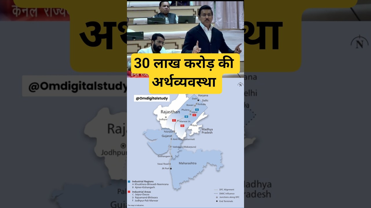 Rajasthan Industrial corridor Explain by Industry Minister RS Rathore | #DMIC #RAS #CET #rajasthangk
