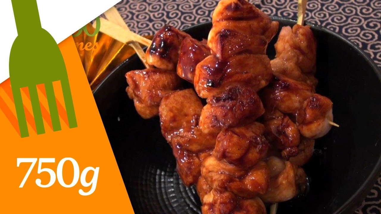 Recette de Brochettes de poulet Yakitori - 750g