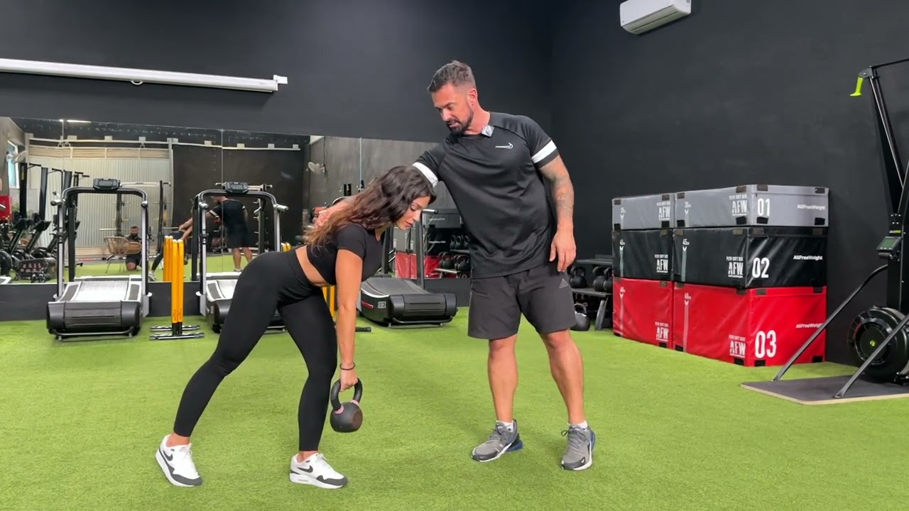Single Leg Kettlebell Romanian Deadlift
