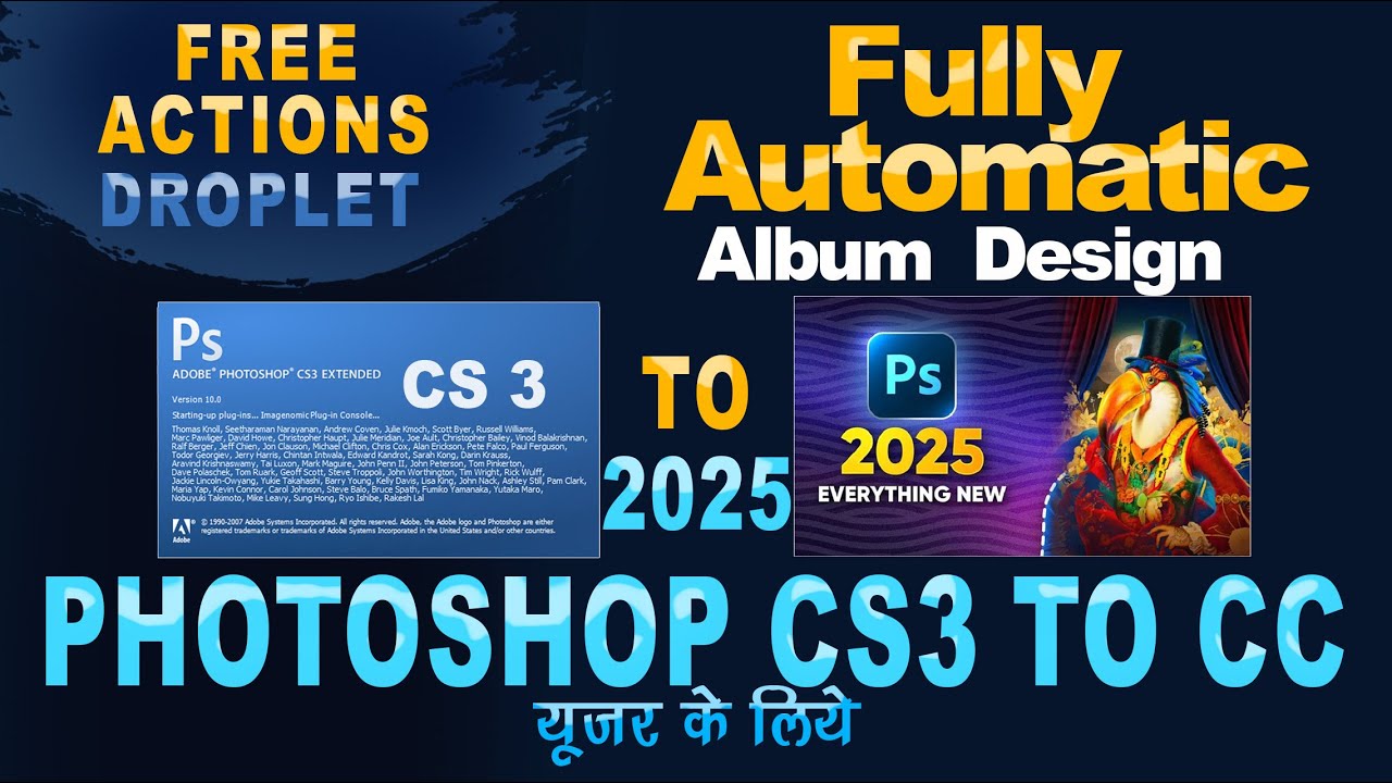 Free action Droplet | Album Design Photoshop Cs3 to CC | Pixmora Album Software 2025