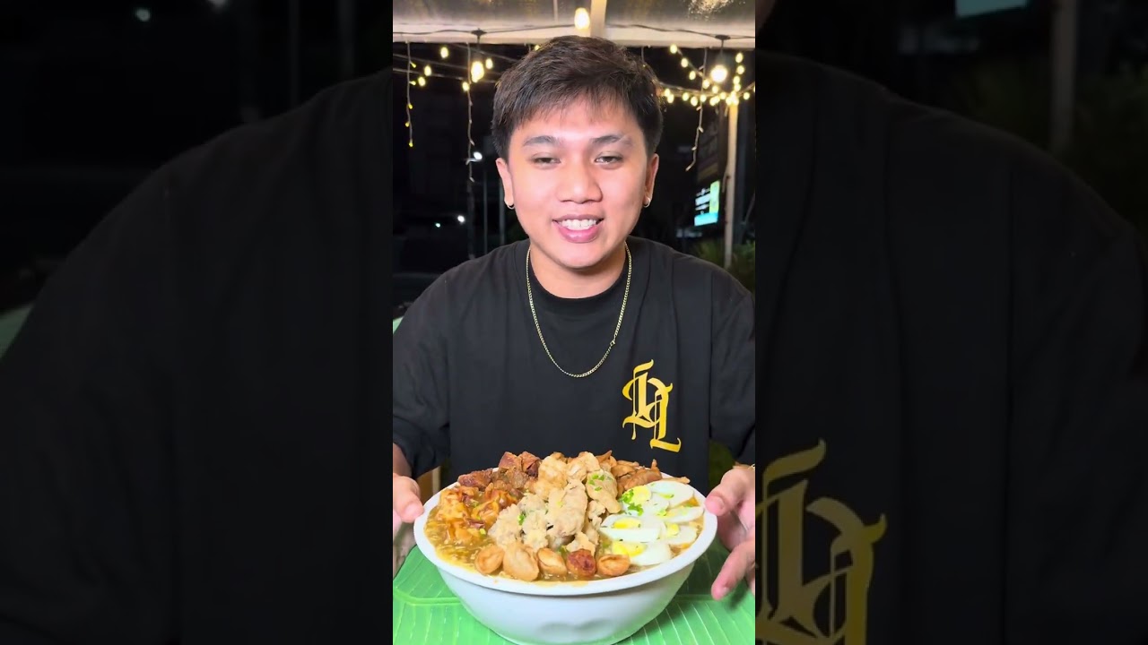 Pusit Sisig at Lomi at Halo halo
