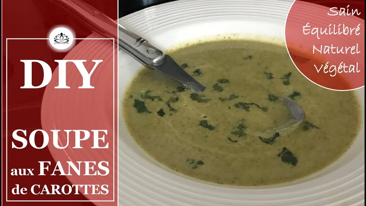 SOUPE aux FANES de CAROTTES : Recette Express 🌿 DIY HEALTHY