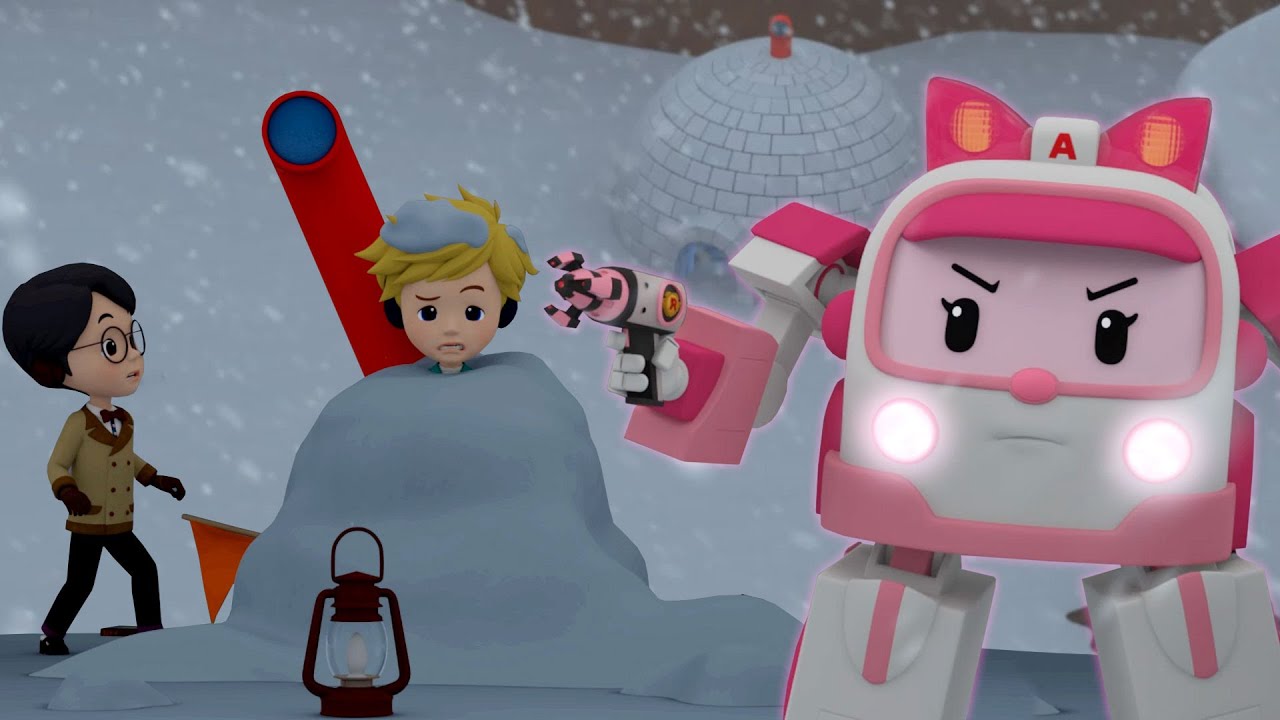 Jouons dans l’igloo│Classe de Sécurité POLI│Dessin Animé pour Enfants│Robocar POLI télé