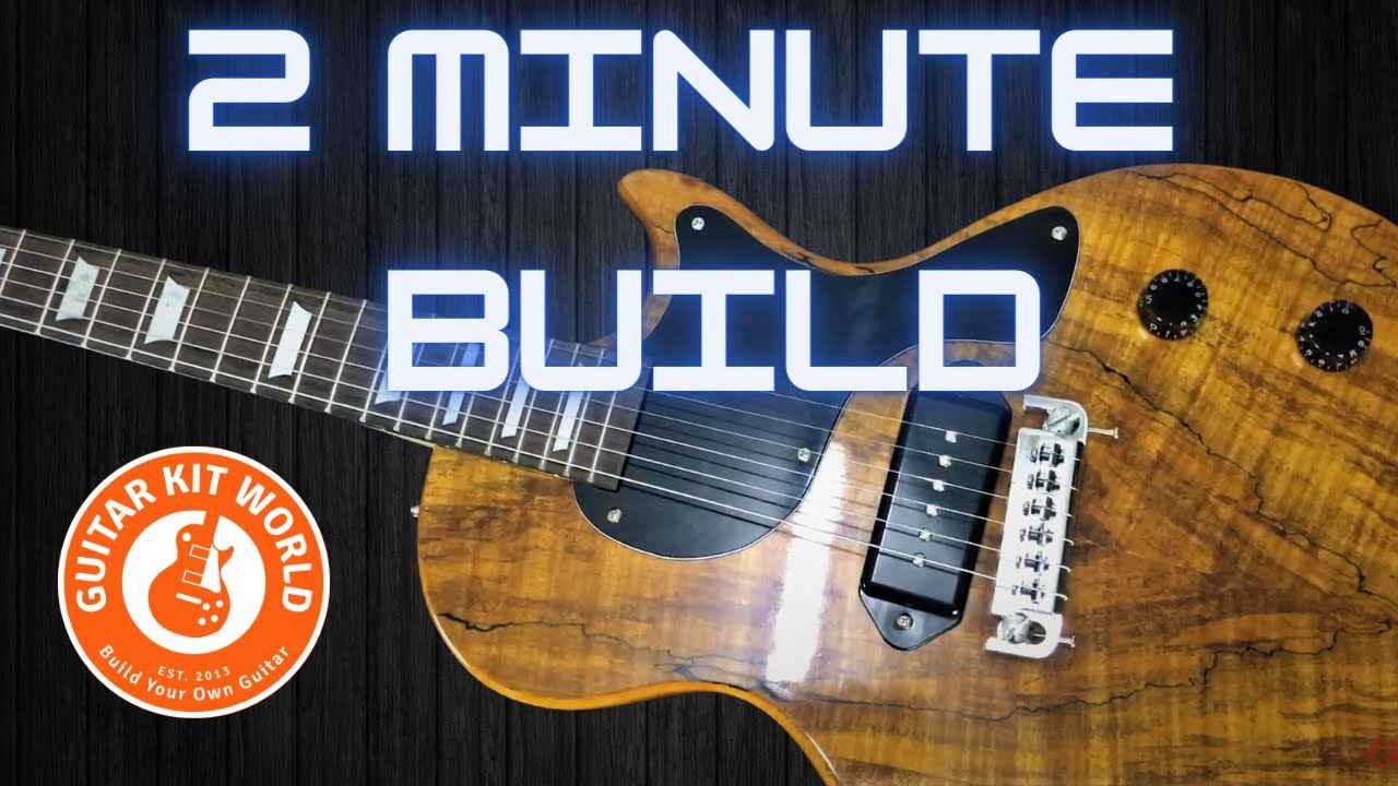 Building a Solid Body Junior Guitar Kit in 2 mins