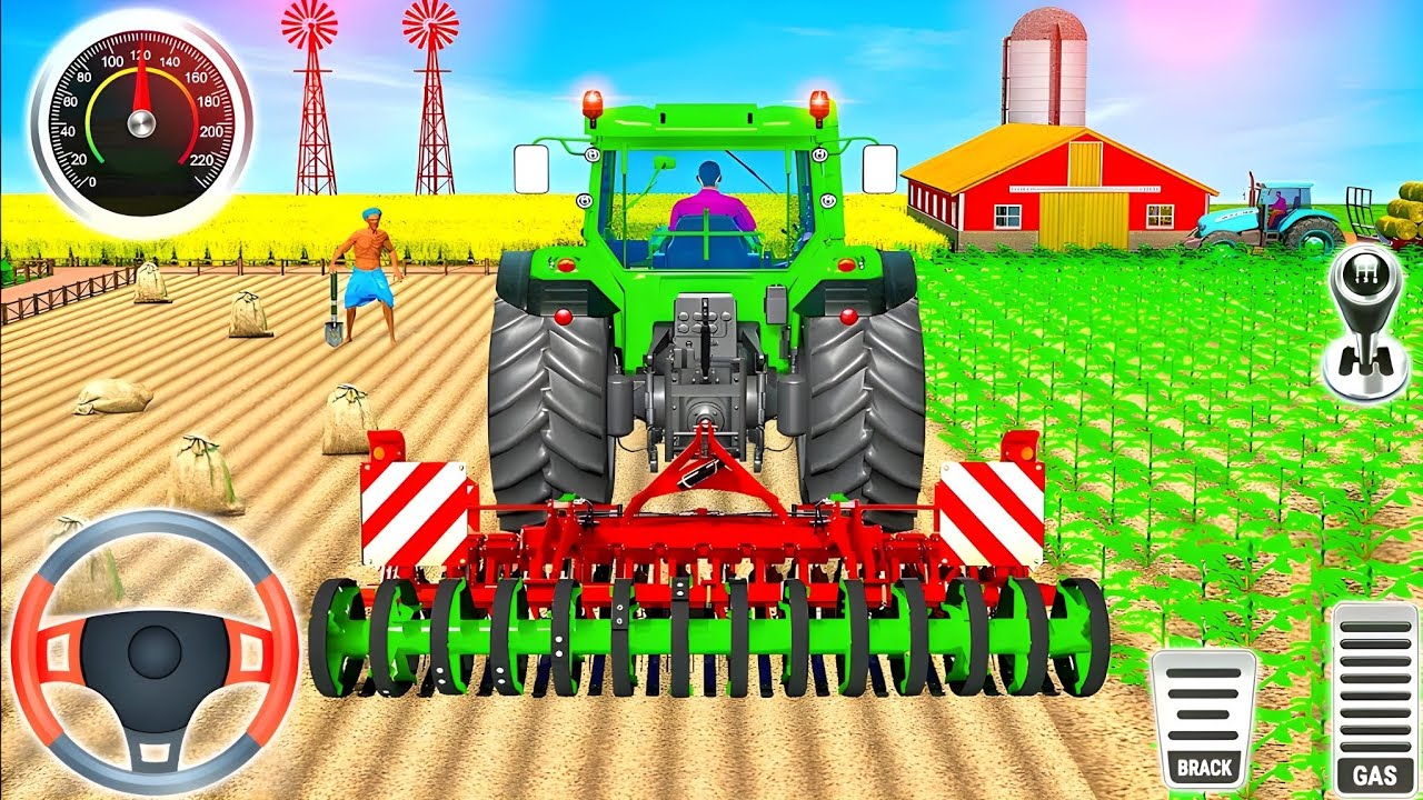 Real Tractor Driving Simulator - Modern Tractor Farming Simulator - Android GamePlay #25