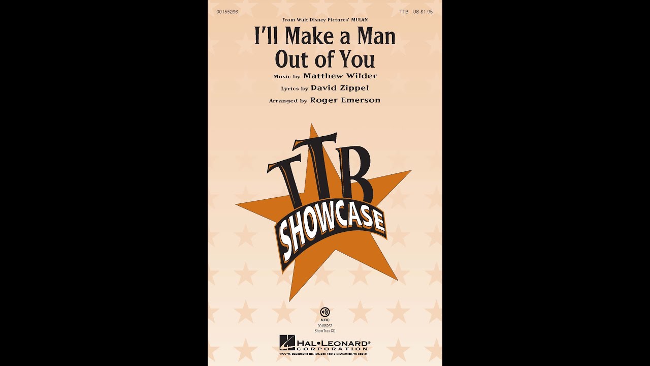 I'll Make a Man Out of You (TBB Choir) - Arranged by Roger Emerson