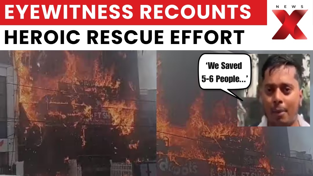 'Smoke Was Everywhere': Lucknow Blaze Witness Shares Dramatic Rescue Story | Lucknow Fire | NewsX