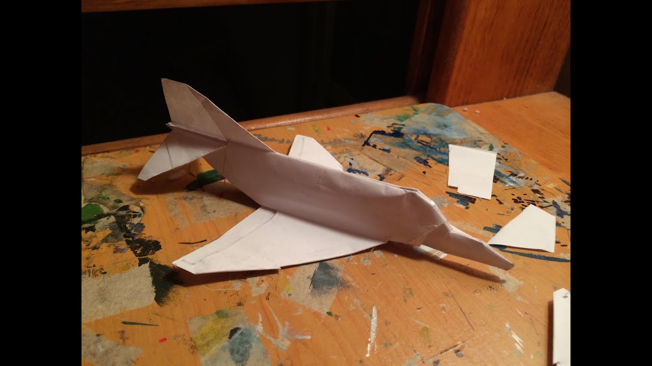 How to make the F-4 Phantom Paper Airplane
