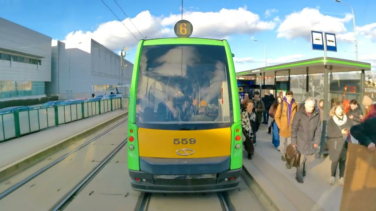 ✓4K TRAM CABVIEW - Linia nr 14 - Górczyn PKM - Piątkowska - Konstal 105Na