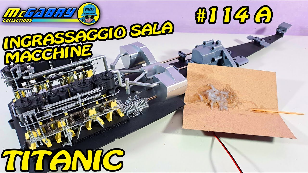 RMS TITANIC HACHETTE DA COSTRUIRE ANTEPRIMA FASCICOLO N.114 INGRASSAGGIO SALA MACCHINE-MODELLISMO