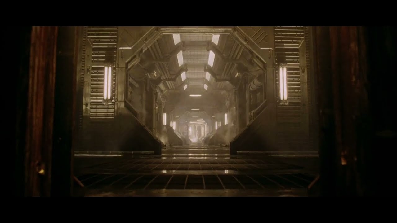 Alien Resurrection (1997) Spaceship USM Auriga Earth Impact.