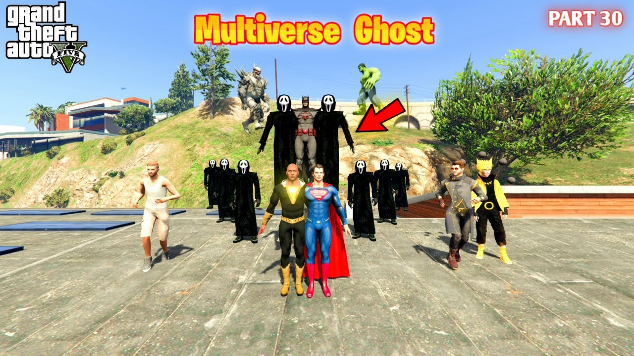 Multiverse Ghost Can Black Adam Save Los Santos From Batman in GTA5 #30