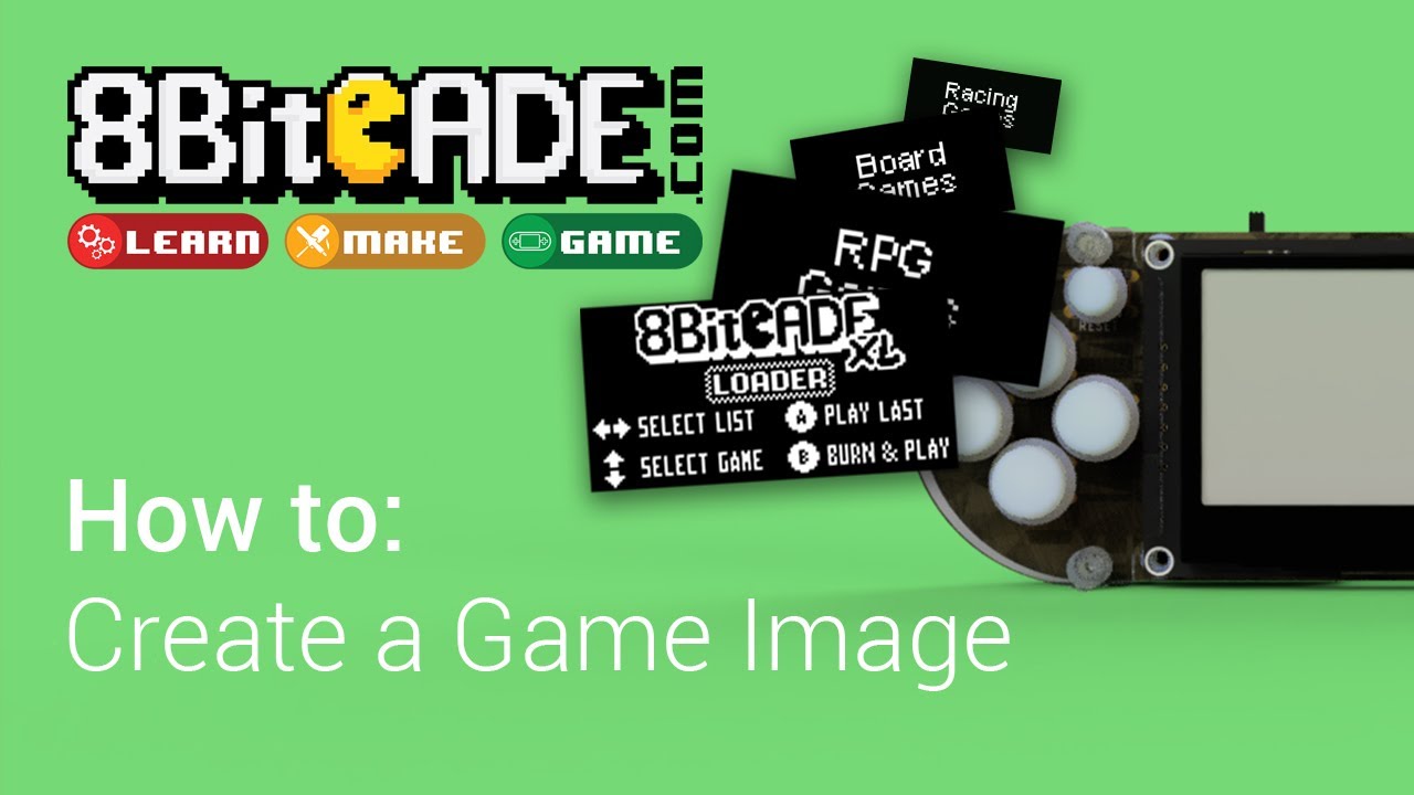 8BitCADE XL: How to create a Game Image