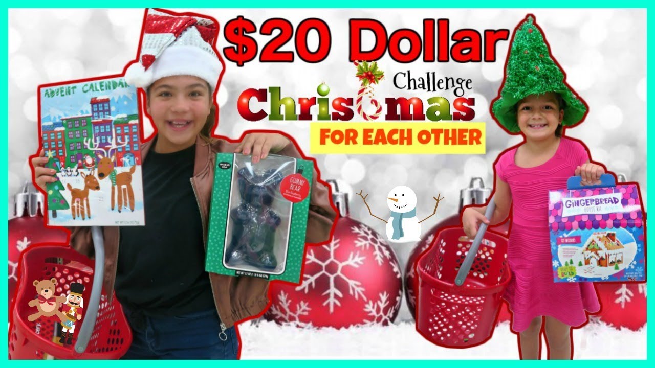 $20 CHRISTMAS SHOPPING CHALLENGE FOR EACH OTHER 